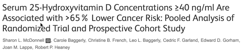 Which vitamin slashes cancer risk 75%?