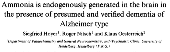 Brain fog? Fix it by lowering ammonia in the brain?