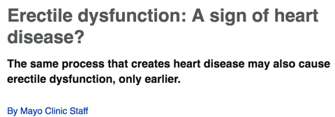 Erectile dysfunction: A sign of heart disease?