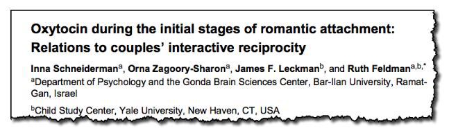 Oxytocin during the initial stages of romantic attachment: relations to couples' interactive reciprocity 