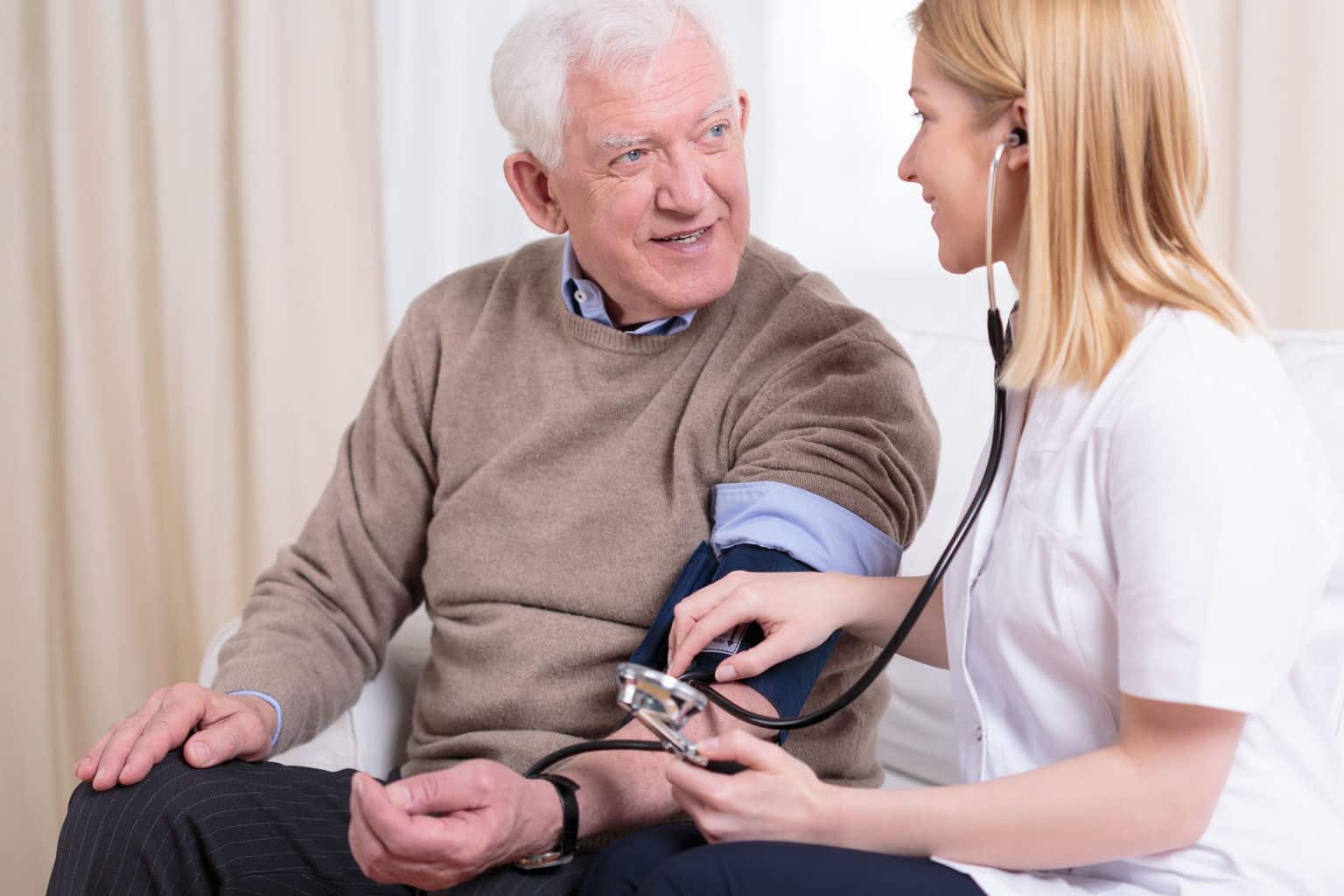 Aging men live longer with high blood pressure Aging men live longer with high blood pressure
