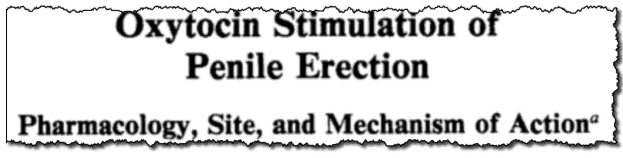 Oxytocin Stimulation of Penile Erection