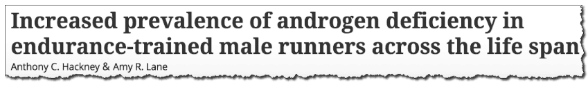 Increased prevalence of androgen deficiency in endurance-trained male runners across the life span