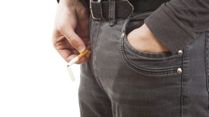 Smoking increases testosterone by 17% in healthy men