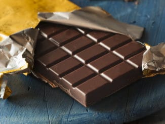 Organic Dark Chocolate Candy Bar in a Wrapper