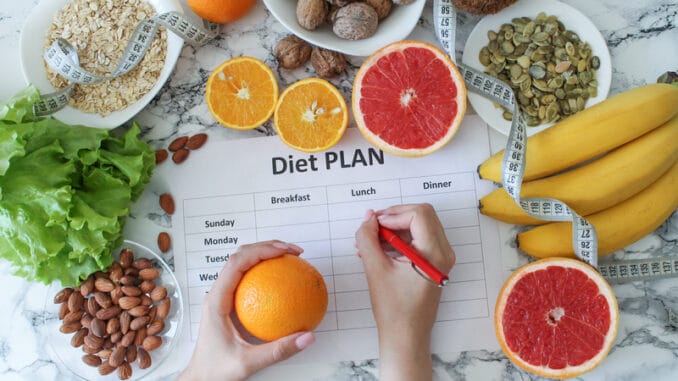 Dieting week plan