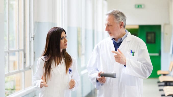 dreamstime_s_41802051 Doctors talking in an hospital