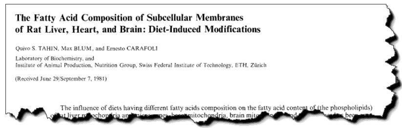 The fatty acid composition of subcellular membranes of rat liver, heart, and brain: diet‐induced modifications.