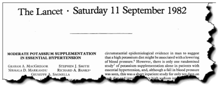 Moderate potassium supplementation in essential hypertension