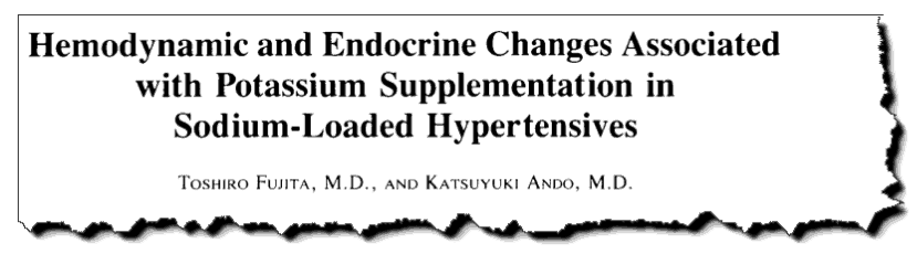 Hemodynamic and endocrine changes associated with potassium supplementation in sodium-loaded hypertensives.