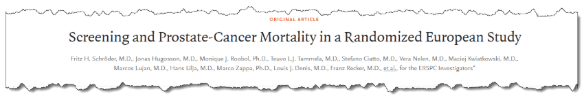 Screening and Prostate-Cancer Mortality in a Randomized European Study