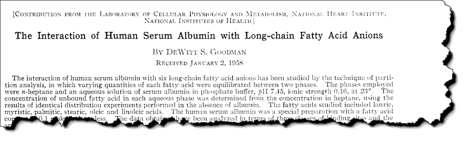 The interaction of Human Serum Albumin with Long-chain Fatty Acid Anions 