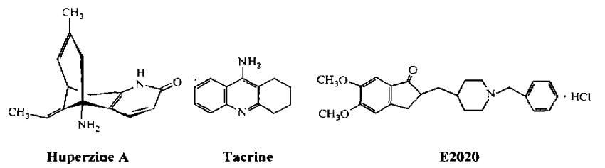 Three cholinesterase inhibitors