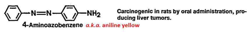 Carcinogenic in rats by oral administration, producing liver tumors