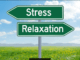 Two green direction signs - Stress or Relaxation